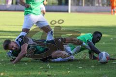 Bezirksliga - Saison 2025/26 - FC Fatih Ingolstadt - TSV Gaimersheim - Nico von Swiontek Brzezinski (Nr.17 - TSV Gaimersheim) - Boubacarr Saho grün Fatih - Foto: Meyer Jürgen