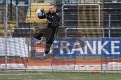 3. Liga; SpVgg Bayreuth - FC Ingolstadt 04; vor dem Spiel Torwart Marius Funk (1, FCI)