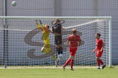 Bayernliga Süd - Saison 2021/2022 - FC Ingolstadt 04 II - SpVgg Hangkofen - Zech Ludwig Torwart (#40 FCI) - Tobias Lermer schwarz Hankofen - Foto: Meyer Jürgen