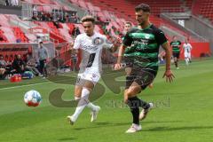 2.BL; FC Ingolstadt 04 - SpVgg Greuther Fürth; Testspiel; Hawkins Jaren (20 FCI) Angriff, Bauer Maximilian (4 Fürth)