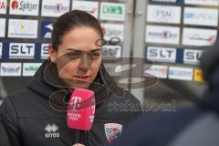 3. Liga - Saison 2025/26 - Hansa Rostock - FC Ingolstadt 04  - Cheftrainerin Sabrina Wittmann (FCI)  im Interview mit Magenta Sport -  - XXXXX - Foto: Meyer Jürgen