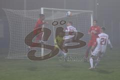 B - Junioren - Bayernliga - U17 - FC Ingolstadt 04 - 1. FC Nürnberg II - Polat Arel rot FC Ingolstadt - Schreiber Julian #12 Nürnberg - Marbach Luis Torwart Nürnberg -  Foto: Meyer Jürgen