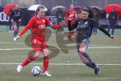 Bayernliga - Frauen - Saison 2022/2023 - FC Ingolstadt 04 II - TSV Schwaben Augsburg - Julia Heine
 rot FCI - Barbara Rauch schwarz Augsburg - Foto: Meyer Jürgen