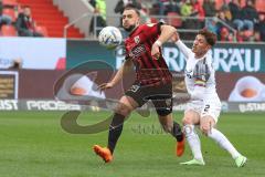 3.Liga - Saison 2022/2023 - FC Ingolstadt 04 -  - FC Freiburg II - David Kopacz (Nr.29 - FCI) - Philipp Treu (Nr.2 - SC Freiburg II) - Foto: Meyer Jürgen