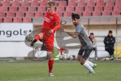 Bayernliga Süd - Saison 2021/2022 - FC Ingolstadt 04 II - VfB Hallbergmoos - Willibald Fabian (#4 FCI) - Fabian Diranko grau Hallberg -  Foto: Meyer Jürgen