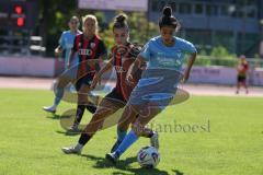 *** 2. Bundesliga Frauen - Saison 2025/26 - FC Ingolstadt 04 Frauen - Victoria Berlin - Magdalena Schwarz (Nr.23 - FC Ingolstadt Frauen I) - Abu Sarah blau Berlin - Foto: Meyer Jürgen