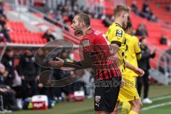 3. Liga; FC Ingolstadt 04 - Borussia Dortmund II; Rico Preißinger (6, FCI) ärgert sich