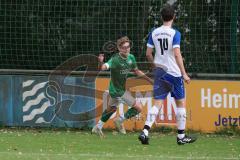 Toto-Pokal - Saison 2023/2024 - FC Gerolfing - TSV Rohrbach - Der 2:0 Führungstreffer durch Timo Kraus grün Gerolfing - jubel -  Foto: Meyer Jürgen