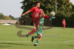 Kreisklasse - Saison 2025/26- TSV Lenting - SV Eitensheim - Dennis Volk grün Lenting - Marco Fachner rot Eitensheim - Foto: Meyer Jürgen