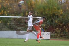 2023_11_12 - Bezirksliga - Saison 2023/24 - TSV Gaimersheim - SK Srbija München - Qendrim Hoti weiss Gaimersheim - Pascal Blaß orange München - Foto: Meyer Jürgen