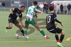 Landesliga Bayern - U17 - B-Junioren - Saison 2022/2023 - FC Ingolstadt 04 II - SV Schalding - Heining  -Ndukwu Dickson schwarz FCI - Lenni Dambeck #8 Schalding -  Foto: Meyer Jürgen