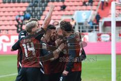 3. Liga; FC Ingolstadt 04 - MSV Duisburg; Tor Jubel Treffer 2:1 Fredrik Carlsen (8, FCI) Linus Rosenlöcher (19, FCI) Lars Lokotsch (13, FCI) Nishan Velupilay (28 FCI) Vinko Šapina (41, FCI) Max Plath (14 FCI)
