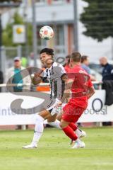 Toto-Pokal - VfB Forstinning - FC Ingolstadt 04; Jongmin Seo (7, FCI) Zweikampf Kampf um den Ball Kirchev. Dimitar (7)