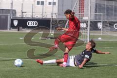 * Testspiel - Saison 2025/26 - FC Ingolstadt 04 - FSV Zwickau - Yann Sturm (Nr.7 - FC Ingolstadt 04) - Jonas Dittrich (Nr.17 - FSV Zwickau) - Foto: Meyer Jürgen