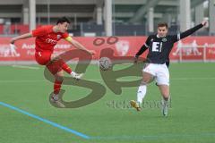 Bayernliga Nord - Saison 2023/24 - FC Ingolstadt 04 II - DJK Ammerthal - Fabian Cavadias (Nr.16 - FCI) - Kaiser Marcel schwarz Ammerthal  - Foto: Meyer Jürgen