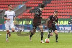 2.BL; FC Ingolstadt 04 - SV Darmstadt 98; Angriff Merlin Röhl (34, FCI) Florian Pick (26 FCI)