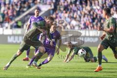 3. Liga; VfL Osnabrück - FC Ingolstadt 04; Torchance verpasst Benjamin Kanuric (8, FCI)