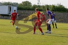 Bayernliga Süd - Saison 2021/2022 - FC Ingolstadt 04 II - Schwaben Augsburg -  1:0 Treffer durch Senger Michael (#21 FCI) - jubel -  Foto: Meyer Jürgen