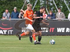Relegation zur Kreisklasse - Saison 2025/26 - TSV Gaimersheim II - SC Irgertsheim  - Nico Gensberger orange Irgertsheim - Denis Janjic schwarz Gaimersheim  - Foto: Meyer Jürgen