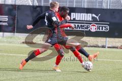 A - Junioren Bundesliga Süd/Südwest -  Saison 2021/2022 - FC Ingolstadt 04 - Eintracht Frankfurt - Madougou Ibrahim (#9 FCI) - Foto: Meyer Jürgen