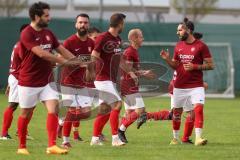Kreisliga - Saison 2023/2024 - Türk SV Ingolstadt - TSV Mümchsmünster - Der 1:1 Ausgleichstreffer durch Steven Spieß rot Türk Sv - jubel - Foto: Meyer Jürgen
