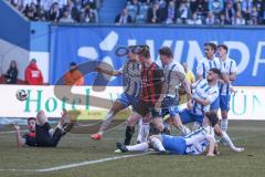 3. Liga; FC Hansa Rostock - FC Ingolstadt 04; Torchance verpasst Sebastian Grönning (11, FCI) Ryan Malone (16, FCI) Pfanne Franz (23 HR) Naderi Ryan (20 HR)