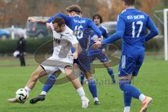 Bezirksliga - Saison 2024/25- TSV Gaimersheim - ASV Dachau - Thomas Schreiner (Nr.27 - TSV Gaimersheim) - Moritz Linke blau Dachau - Foto: Meyer Jürgen