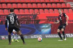 2.BL; FC Ingolstadt 04 - Hannover 96; Nils Roeseler (13, FCI) Marcel Gaus (19, FCI)