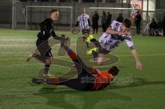 Audi Schanzer Amateur Cup 2022 -  Finale  - TSV Hohenwart - TSV Walpertskirchen - Der 2:0 Führungstreffer durch Leon Sedlmair weiss Hohenwart - jubel -  Thomas Pfanzelt Torwart Walpertskirchen -  - Foto: Jürgen Meyer