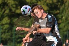 Bezirksliga - Saison 2025/26 - TSV Ober./Unterhaunstadt - VFR Garching - Oliver Günther - TSV Ober-/Unterh.stadt) - Luca Monetti schwarz Garching - Foto: Meyer Jürgen