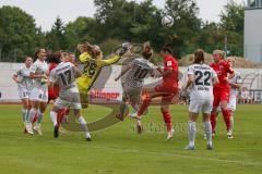 DFB Pokal Frauen Runde 1- Saison 2020/2021 - FC Ingolstadt 04 - SG99 Andernach - Van der Laan Torwart Andernacht - Uzungüney Ebru (#4 FCI) - Foto: Meyer Jürgen