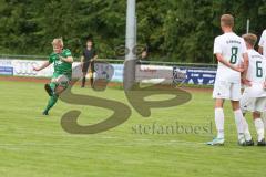 BZL Oberbayern Nord - Testspiel - TSV Aiglsbach - SV Manching - Rainer Meisinger beim Freistoß - grün Manching - Foto: Jürgen Meyer