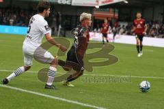 3.Liga - Saison 2023/2024 - SC Verl - FC Ingolstadt 04 - Thomas Rausch (Nr.45 - FCI) - Tom Baack (Nr.5 - Verl) -  - Foto: Meyer Jürgen