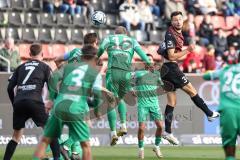 3. Liga; FC Ingolstadt 04 - 
SV Sandhausen; Lukas Fröde (34, FCI) Mühling Alexander (15 SVS) Kopfball