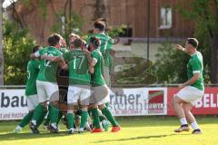 Kreispokal - Saison 2023/24 - FC Gerolfing - BC Attaching - Elfmeter schiessen -  -  Totopokal Sieger - Gerolfing - jubel -  - Foto: Meyer Jürgen