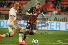 3. Liga - Saison 2026/27 - FC Ingolstadt 04 - TSG Hoffenheim II - Lars Lokotsch (Nr.13 - FCI) - Valentin Lässig (Nr.6 - Hoffenheim) - Foto: Meyer Jürgen