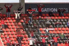 Relegation 1 - FC Ingolstadt 04 - VfL Osnabrück - 250 Fans im Stadion