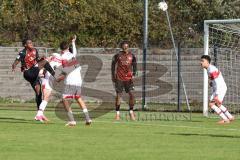A-Junioren Bundesliga -  Saison 2026/27 - FC Ingolstadt 04 - VFB Stuttgart - Apemegno Blom rot FCI - Karengelis Konstantinos weiss Stuttgart -  Foto: Meyer Jürgen