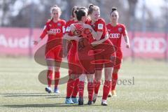 2. Frauen-Bundesliga Süd - Saison 2020/2021 - FC Ingolstadt 04 - FC Würzburger Kickers - Der 1:0 Teffer durch Halm Vanessa rot FCI - jubel - Foto: Meyer Jürgen