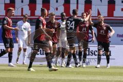 3. Liga; FC Ingolstadt 04 - Hallescher FC; Lukas Fröde (34, FCI) Yannick Deichmann (20, FCI) Marcel Costly (22, FCI) Simon Lorenz (32, FCI) Leon Guwara (6, FCI) Julian Kügel (31, FCI)