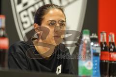 3. Liga; FC Ingolstadt 04 - SV Wehen Wiesbaden; Interview Pressekonferenz Cheftrainerin Sabrina Wittmann (FCI)