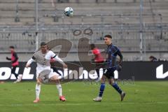 3. Liga; SV Waldhof Mannheim - FC Ingolstadt 04 - Felix Keidel (43, FCI) Gouras Minos (9 SVWM)