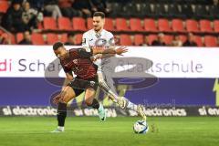 3. Liga; FC Ingolstadt 04 - SC Verl; Zweikampf Kampf um den Ball Marcel Costly (22, FCI) Wolfram Maximilian (7 Verl)