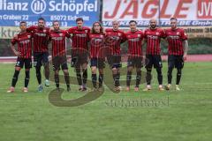 Toto-Pokal; VfB Eichstätt - FC Ingolstadt 04; Elfmeterschießen das Team steht zusammen