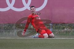 Bayernliga Süd - Saison 2022/2023 - FC Ingolstadt 04 - SV Kirchanschöring - Der 2:0 Führugstreffer durch Michael Senger (Nr.21 - FCI II) - jubel - Foto: Meyer Jürgen