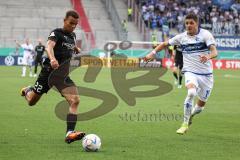 DFB Pokal; FC Ingolstadt 04 - SV Darmstadt 98; Angrif Marcel Costly (22, FCI) Karic Emir (19 SVD)