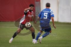 Kreisliga - Saison 2026/27- Türkisch SV Ingolstadt - SV Hundszell - Hakan Düzkün rot Türkisch  - Tim Liesegang blau Hundszell - Foto: Meyer Jürgen