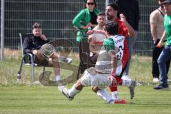 Kreisklasse - Saison 2025/26- SV Lippertshofen - Türkisch SV Ingolstadt-  - Firat Acar rot Türkisch - Stefan Donner weiss Lippertshofen  - Foto: Meyer Jürgen