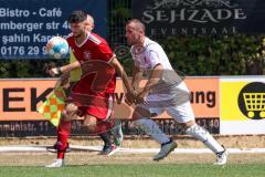 Kreisliga - Saison 2022/2023 - Türk.SV Ingolstadt - DJK Ingolstadt - Yunus Erdal rot Türk. SV Ing. - Isa Gashi weiss DJK Ingolstadt - Foto: Meyer Jürgen