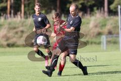 Kreisklasse - Saison 2023/2024 -SV Zuchering - SV Oberstimm - Philip Delanowski rot Zuchering - Thomas Frank schwarz Oberstimm - Foto: Meyer Jürgen